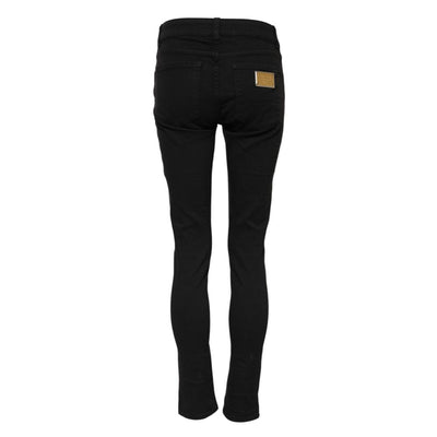 Dolce & Gabbana Black Cotton Skinny Jeans