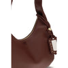 Ganni Bordeaux Recycled Leather Shoulder Bag