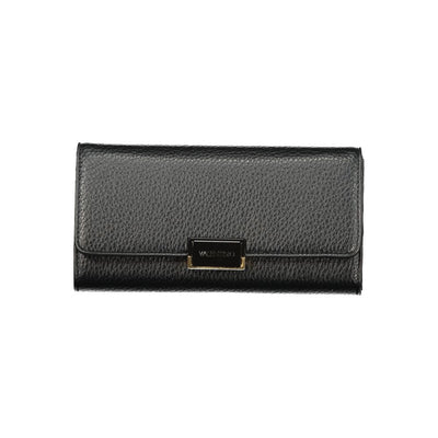 Mario Valentino Black Polyurethane Women Wallet