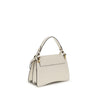 Coccinelle Cream Calf Leather Bos Taurus Shoulder Bag