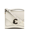 Coccinelle Cream Calf Leather Bos Taurus Shoulder Bag