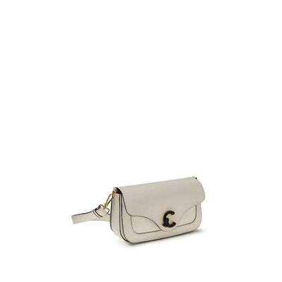 Coccinelle White Calf Leather Bos Taurus Shoulder Bag