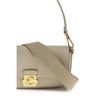 Coccinelle Beige Calf Leather Bos Taurus Shoulder Bag