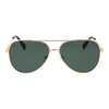 Polaroid Gold Metal Sunglasses
