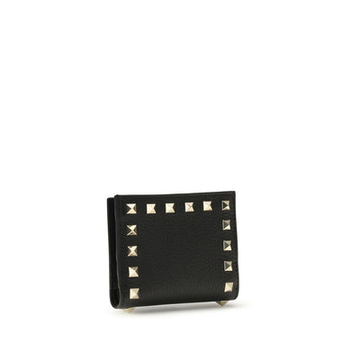 Valentino Garavani Black Lamb Ovis Aries Aries Wallet