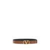 Valentino Garavani Brown Calf Leather Bos Taurus Regular Belt