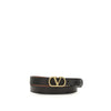 Valentino Garavani Black Lamb Ovis Aries Aries Regular Belt