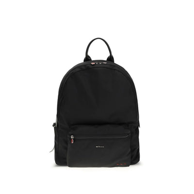 Kiton Black Nylon Backpack