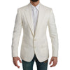 Dolce & Gabbana White Virgin Wool Blazer