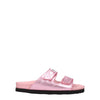 Palm Angels Pink Leather Slippers