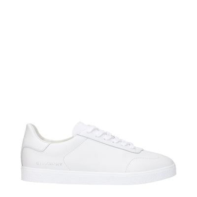 Givenchy White Leather Low Top Sneakers