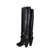 Celine Black Leather High Heel Boots