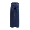 7FOR Blue Cotton Straight-Leg Jeans