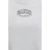Ganni White Cotton T-Shirt