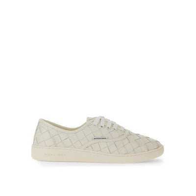Bottega Veneta White Calfskin Low Top Sneakers