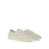 Bottega Veneta White Calfskin Low Top Sneakers