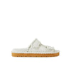 Bottega Veneta White Lamb Leather Sandals