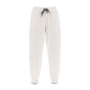 Brunello Cucinelli White Cashmere Athletic Pants