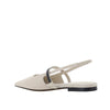 Brunello Cucinelli White Calfskin Ballet Flats