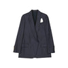 Brunello Cucinelli Blue Virgin Wool Jackets And Coat