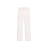 Celine White Cotton Straight-Leg Jeans