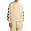 Off-White Beige Cotton Sweatshirt