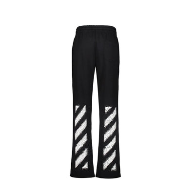 Off-White Black Cotton Athletic Pants