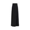 Valentino Black Silk Long Skirt