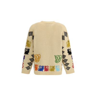 Valentino Multicolor Wool Cardigan