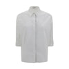 Brunello Cucinelli White Cotton Dress Shirt