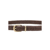 Brunello Cucinelli Brown Calf Leather Bos Taurus Regular Belt