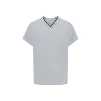 Brunello Cucinelli White Cotton T-Shirt