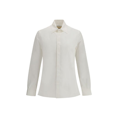 Valentino White Cotton Dress Shirt