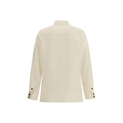 Valentino Cream Silk Shirt