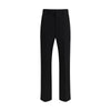 Valentino Black Fleece Wool Dress Pants