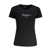 Pepe Jeans Black Cotton Women's T-Shirt