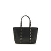 Valentino Garavani Black Calf Leather Bos Taurus Shoulder Bag