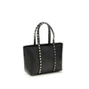 Valentino Garavani Black Calf Leather Bos Taurus Shoulder Bag