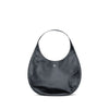 Courrèges Black Calf Leather Bos Taurus Shoulder Bag