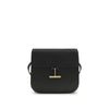 Tom Ford Black Calf Leather Bos Taurus Shoulder Bag