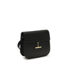 Tom Ford Black Calf Leather Bos Taurus Shoulder Bag