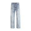 Diesel Light Blue Cotton Relaxed Fit Jeans