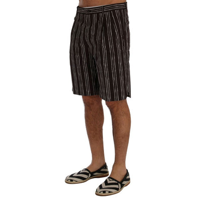 Dolce & Gabbana Bordeaux Cotton Knee Length