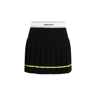 Casablanca Black Viscose Mini Skirt