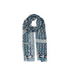 Lanvin Blue Wool Scarf