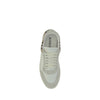Burberry White Calf Leather Bos Taurus Low Top Sneakers