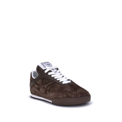 Chloé Brown Calf Leather Bos Taurus Low Top Sneakers