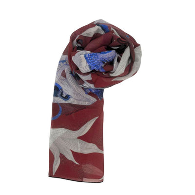 Borbonese Red Silk Women Scarf