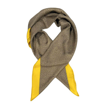 Borbonese Yellow Silk Women Scarf