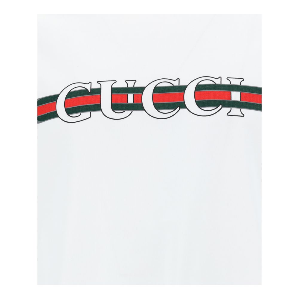 Gucci White Cotton T-Shirt